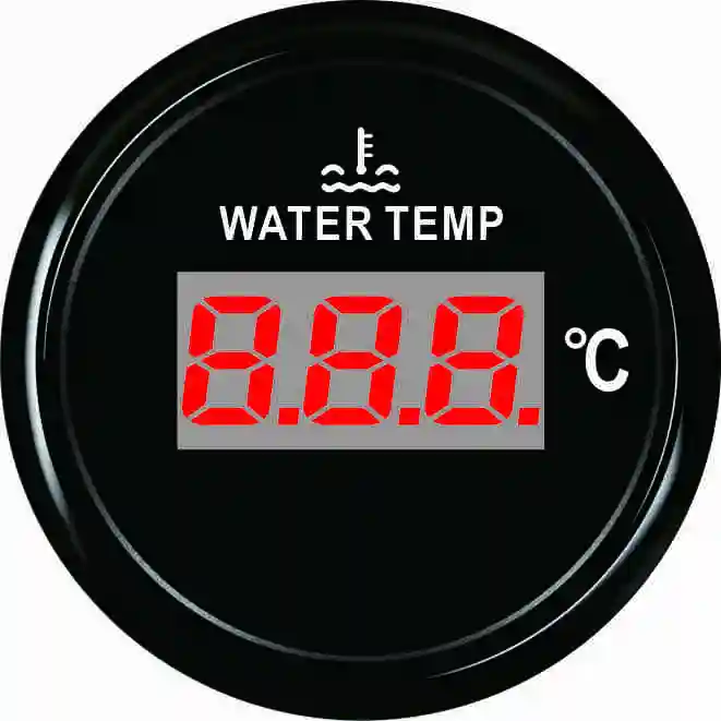 Популярные 52 мм Цифровой Датчик температуры воды 20-120 градусов 9-32 В с Подсветка