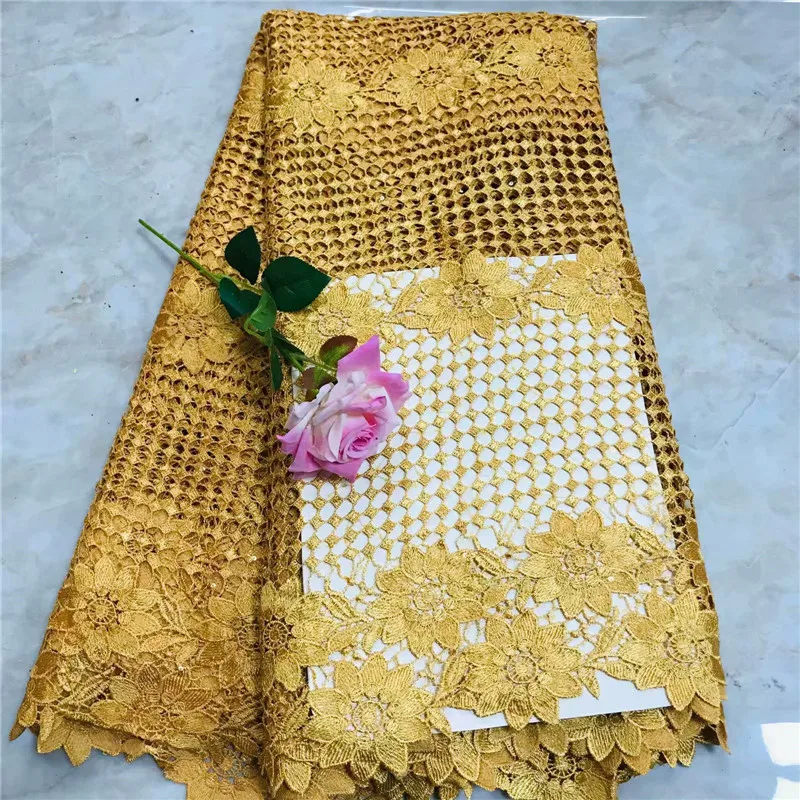

ZQJ!High quality nigerian wedding african lace fabric/100% Cotton lace/guipure cord lace fabric for wedding party ! L112932