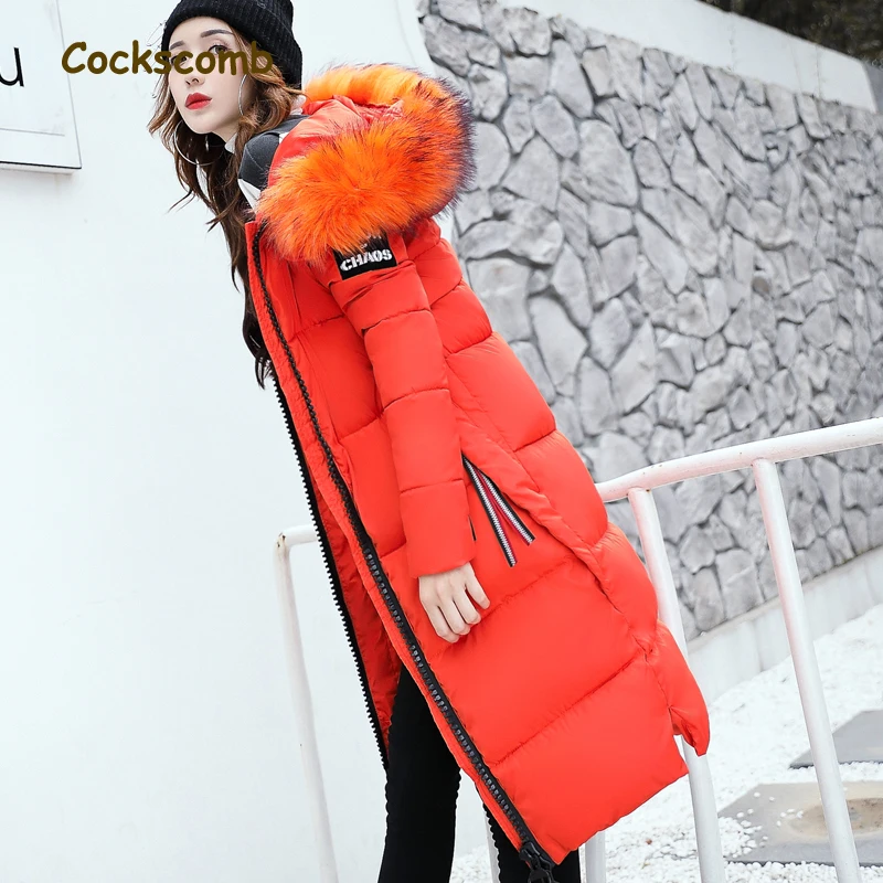 Crête Fourrure Sides as Pic Lettre Épais Coton Parkas Femmes 2019 Fourrure Red Femmes Faux Manteaux gray Nouvelles Marque