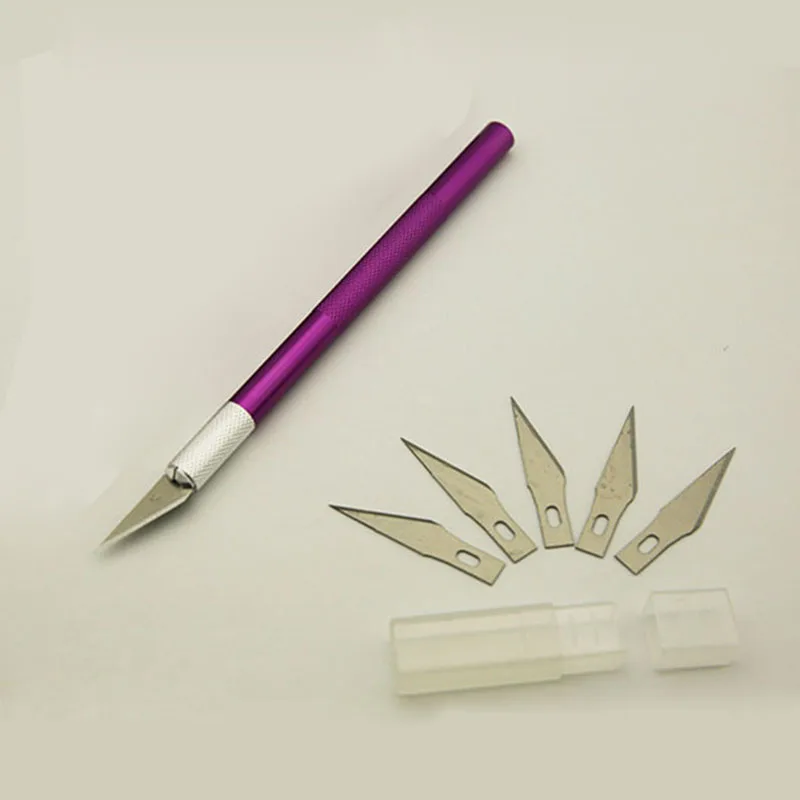 

6 Blades Art Knifes Wood Carving Tools Razor Hobby Leather Fruit Food Craft Sculpture Engraving Scalpel Cutting PCB Repair