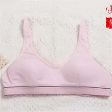 Для женщин хлопок бюст спортивный пуш-ап бюстгальтер, нижнее белье 70 75 80 85 Размеры(32 34 36 38) Прямая