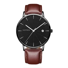 Luxury Mens Stainless Steel Bracelet Quartz Watch Fashion Brown Man leather Watch Style Men Gift Watch 40mm Luxury Mens Stainless Steel Bracelet Quartz Watch Fashion Brown Man leather Watch Style Men Gift Watch 40mm