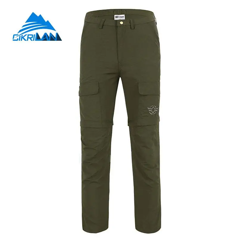 Nuevo mens secado rápido cremallera de la pierna al aire libre trekking Pantalones de senderismo hombres camping Pesca viaje Pantalones ejército Tactical combat Pantalones cortos