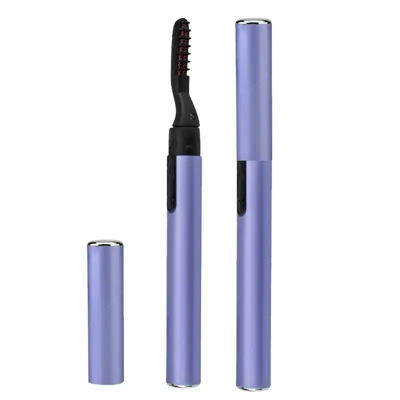 Электрические нагревающиеся Электрические Щипцы Для подкручивания ресниц инструмент для завивки ресниц для завивки для макияжа аксессуары для косметики - Цвет: Purple