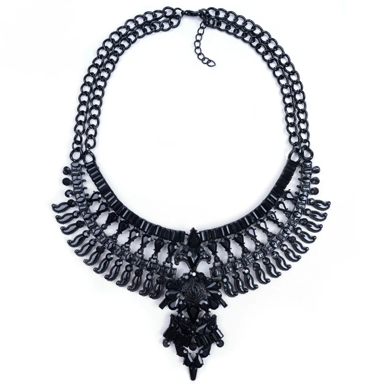 Ztech классическое большое массивное металлическое ожерелье s& Кулоны для женщин, колье Femme Bijoux, ювелирное изделие, колье, винтажное Макси ожерелье