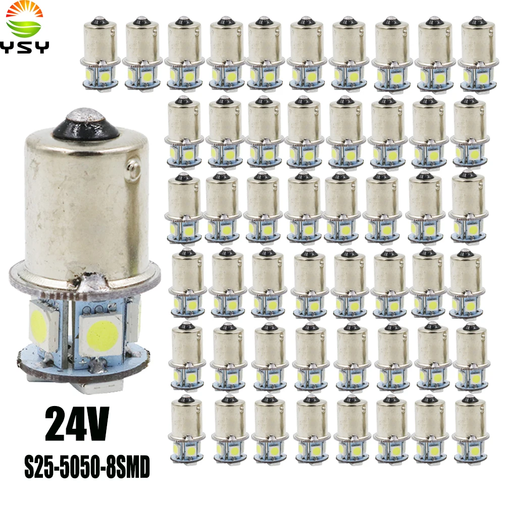 YSY 50X S25 P21W 1157 Bay15d 1156 BA15S автомобильная светодиодная сигнальная Поворотная лампа