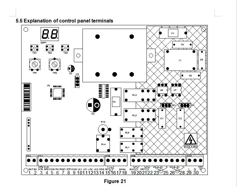 220VAC автоматические распашные ворота AC двигатель управление блок PCB монтажная плата контроллера электронные карты