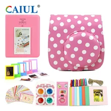 Caiul Camera Accessories For Fujifilm Instax Mini Bowknot Case Bag Colour Close-up Lens Filter Photo Album Film Frame Sticker