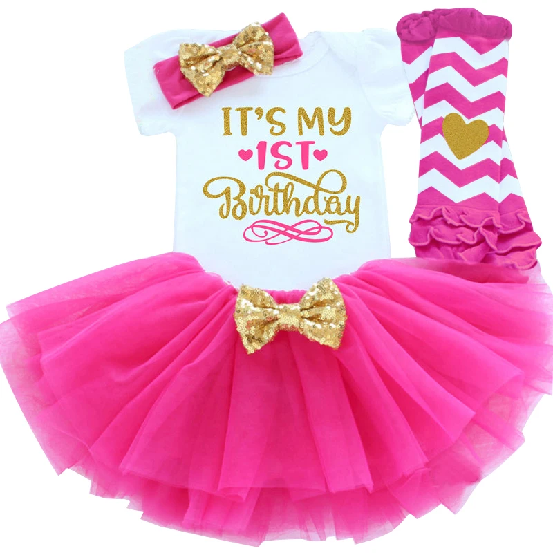 It's My 1st 2nd/Одежда для маленьких девочек на день рождения, вечерние платья для девочек, одежда для маленьких девочек с юбкой-пачкой, комплекты для малышей на половину года