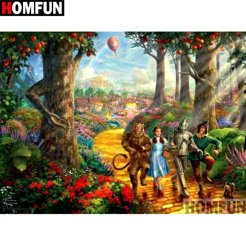 

HOMFUN Full Square/Round Drill 5D DIY Diamond Painting "Cartoon character" 3D Embroidery Cross Stitch 5D Home Decor A13167