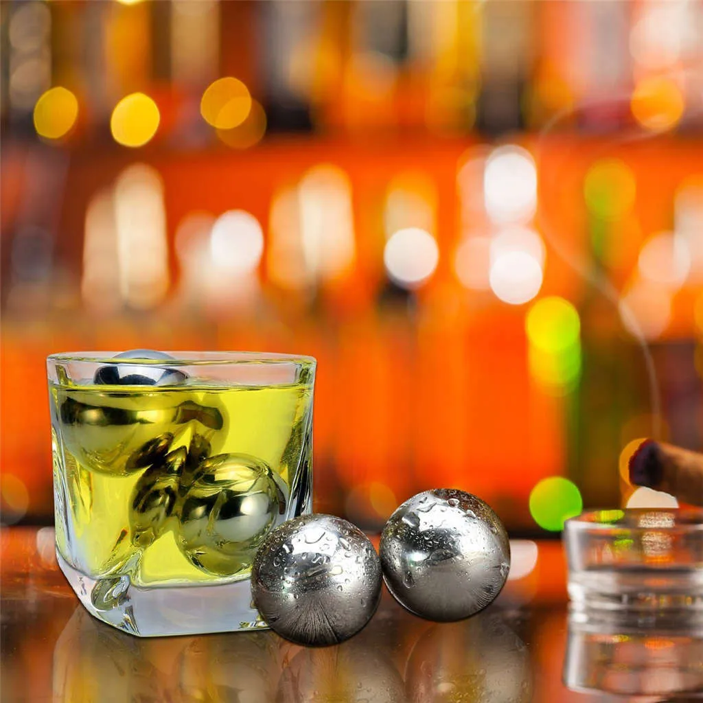 

Stainless Steel Ice Cubes Reusable Metal Chilling Stones Whisky Keep Cold Stainless Steel Ice Cubes Ice Cube Clip Dropshipping