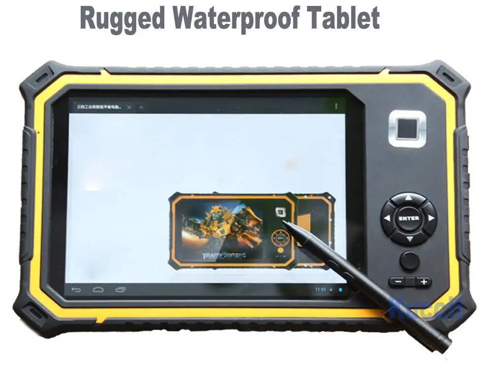 Original Shockproof Rugged tablet PC ip67 Waterproof phone 8" GNSS Surveying GPS GLONASS RTK LF UHF RFID Android Capacitive pen