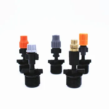 

5PCS Misting Sprinkler With 1/2"Screw Connector For Garden Cooling System Micro Drip Spray Irrigation Watering Tools