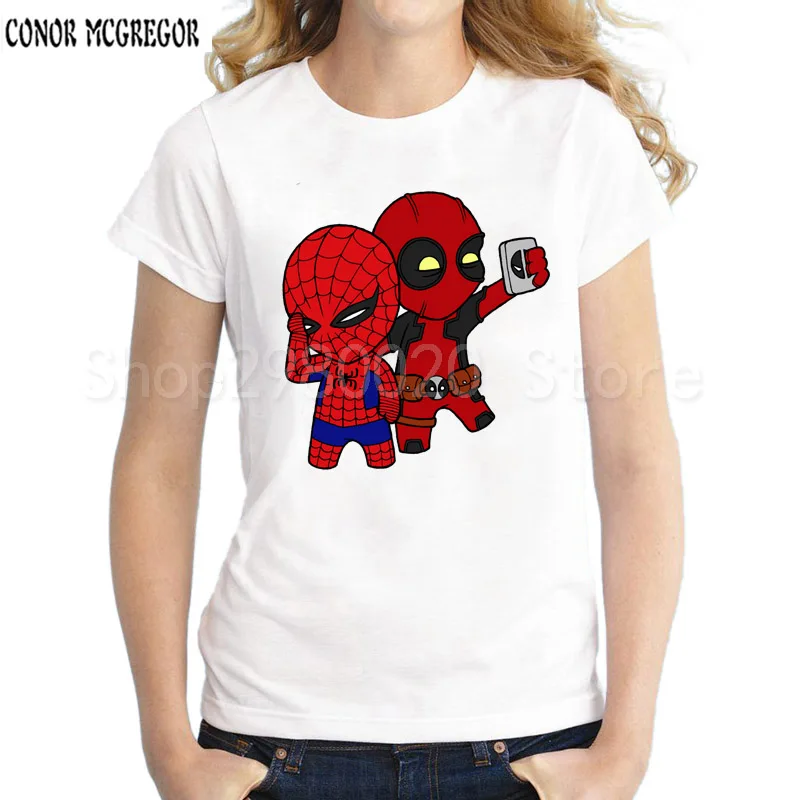 

cute deadpool baby and unicorn funny t shirts women summer new casual tee shirt femme tshirt jollypeach brand kawaii t-shirts