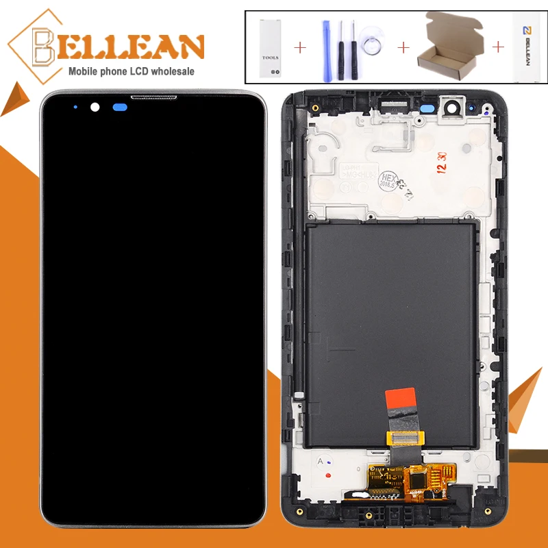

Catteny K520 Lcd Replacement For LG Stylus 2 Display Ls775 Lcd With Touch Screen Digitizer Assembly With Frame Free Shipping