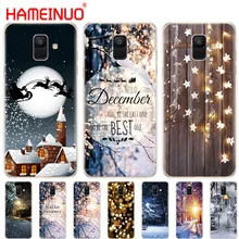 HAMEINUO Пейзаж Зима светильник снежного покрова чехол для телефона для samsung Galaxy J4 J6 J8 A9 A7 A6 A8 плюс j7 duo