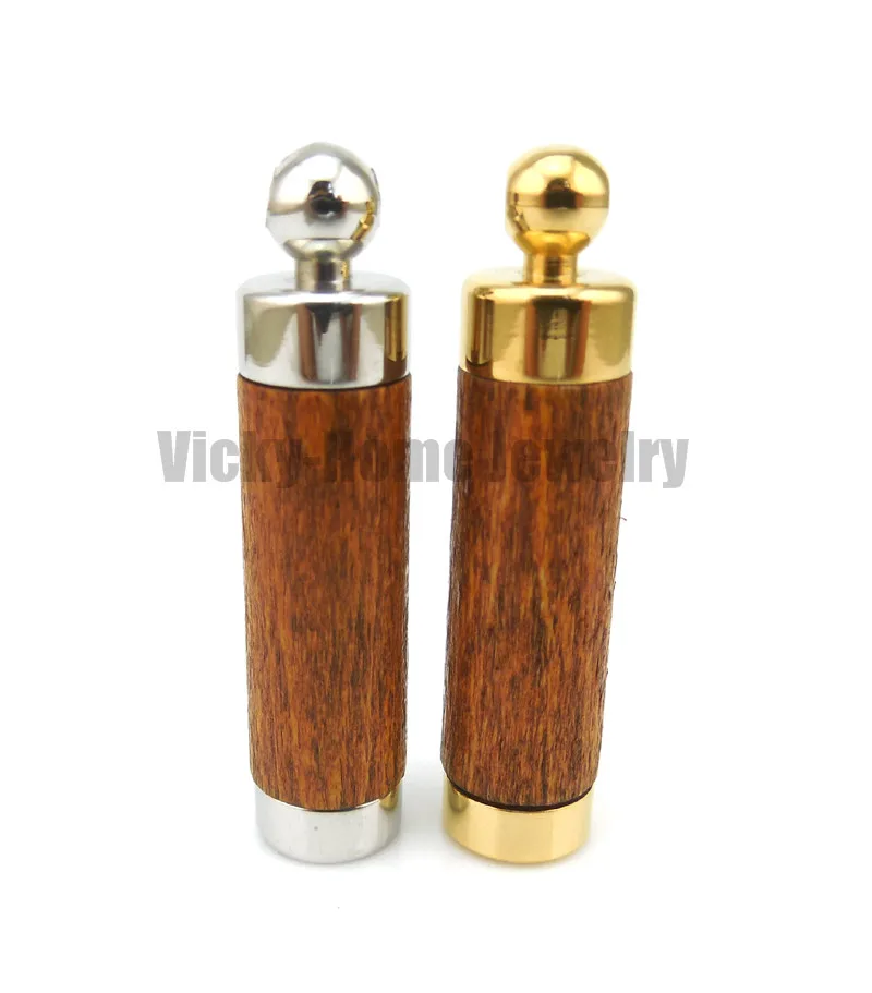 

Light Brown in 316L Stainless Steel Vial Pendant For Essential Oil Wood Aroma Pendant