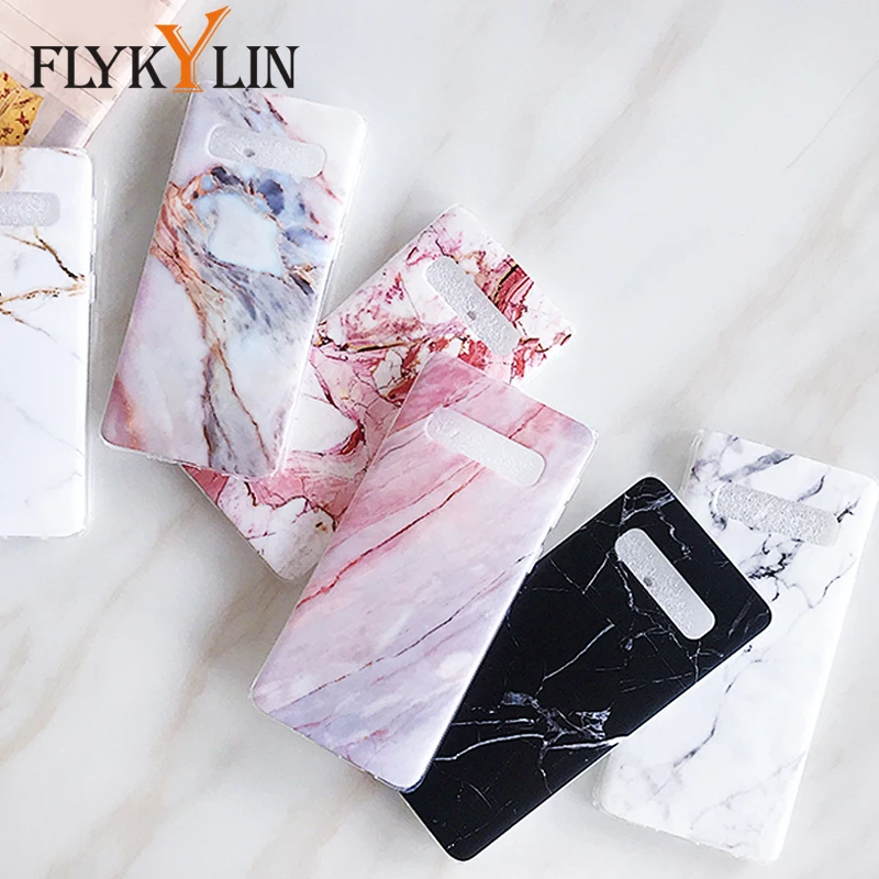 

FLYKYLIN Marble Case For Samsung Galaxy S10e S10 Plus S9 S8 S7 Edge Note 8 9 Back Cover Fashion Soft TPU Silicone Phone Coque
