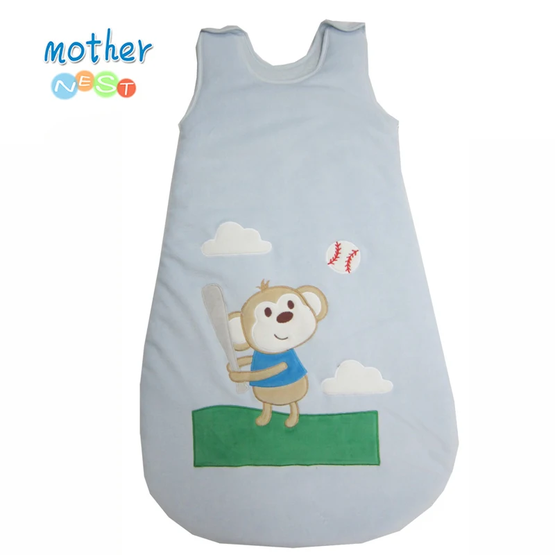 Mother Nest Newborn Baby Sleeping Bag Fleece Infant Baby Clothes Cartoon Animal Sleeveless Romper Sleep Sacks Cute Sleeping Bag (2)