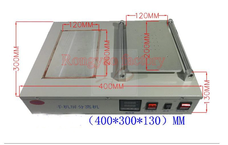 

RY-LY-FS-07 Mobile's Screen fixing equipment heat / frozen split-screen separator machine with No-oil vacuum pump