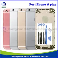 Original Metal Back Housing Cover Assembly for iPhone 6 plus 5 5 Back Rear Battery Door