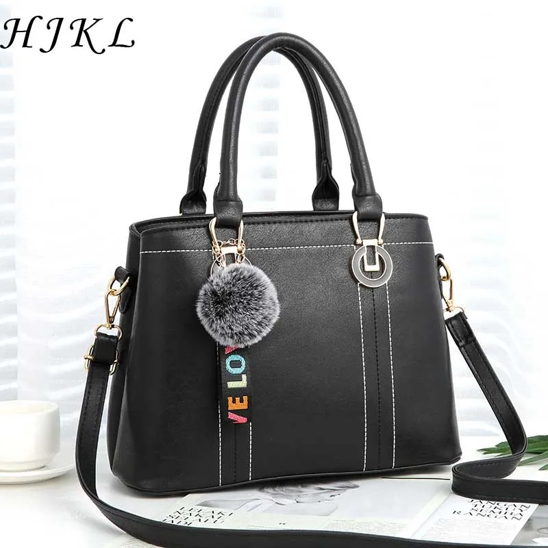 

Women Leather Handbags Torebki Damskie Bags for 2018 Shoulder Handbag Bolsos Mujer de Marca Famosa Sac a Main Messenger Black