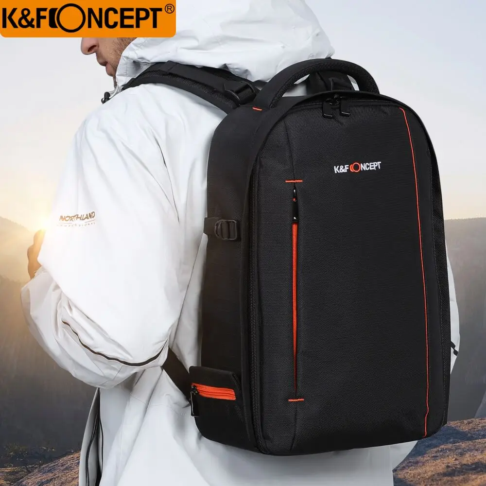 K&F CONCEPT Digital Camera Backpack Bag Multi-functional DSLR Bags Waterproof Shockproof Video SLR Knapsack For Canon Sony Nikon K&F CONCEPT Digital Camera Backpack Bag Multi-functional DSLR Bags Waterproof Shockproof Video SLR Knapsack For Canon Sony Nikon
