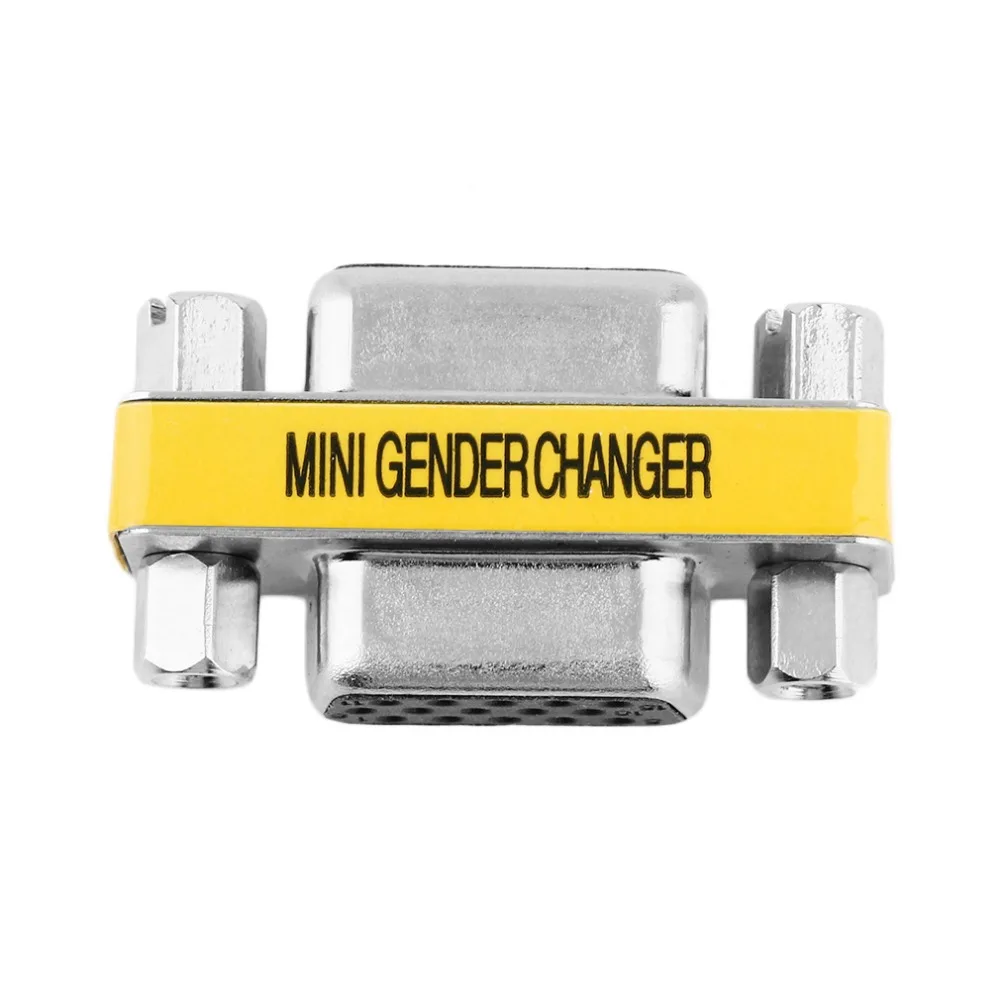 1pc/ 5pcs/10pcs New Female to Female VGA HD15 Pin Gender Changer Convertor Adapter In stock