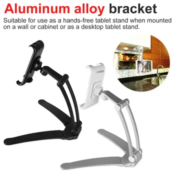 

Lazy bracket Aluminum Tablet Stand Lightweight Kitchen Tablet Mount Space-saving Adjustable Angle