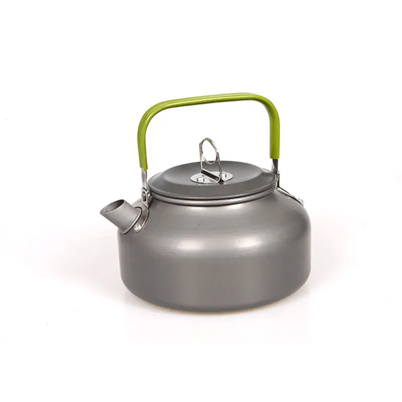 Jezebel al aire libre Camping vajilla pote Picnic Canteen supervivencia senderismo militar caldera freír conjunto tetera hervidor cubiertos