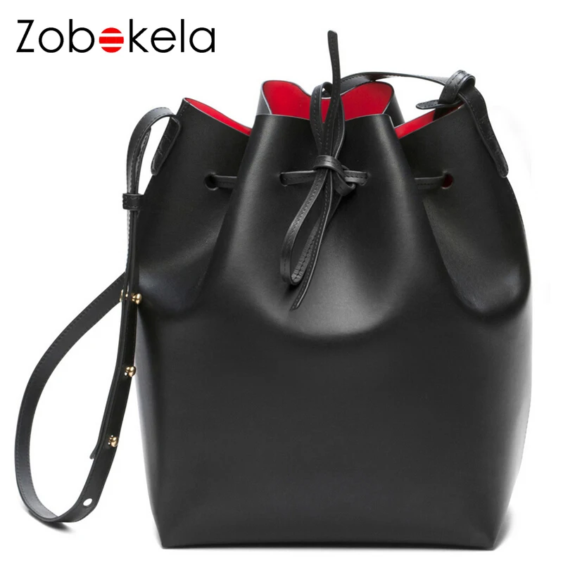 

ZOBOKELA luxury handbags women bags designer messenger crossbody bags for women bags PU leather Bucket handbags famous brands