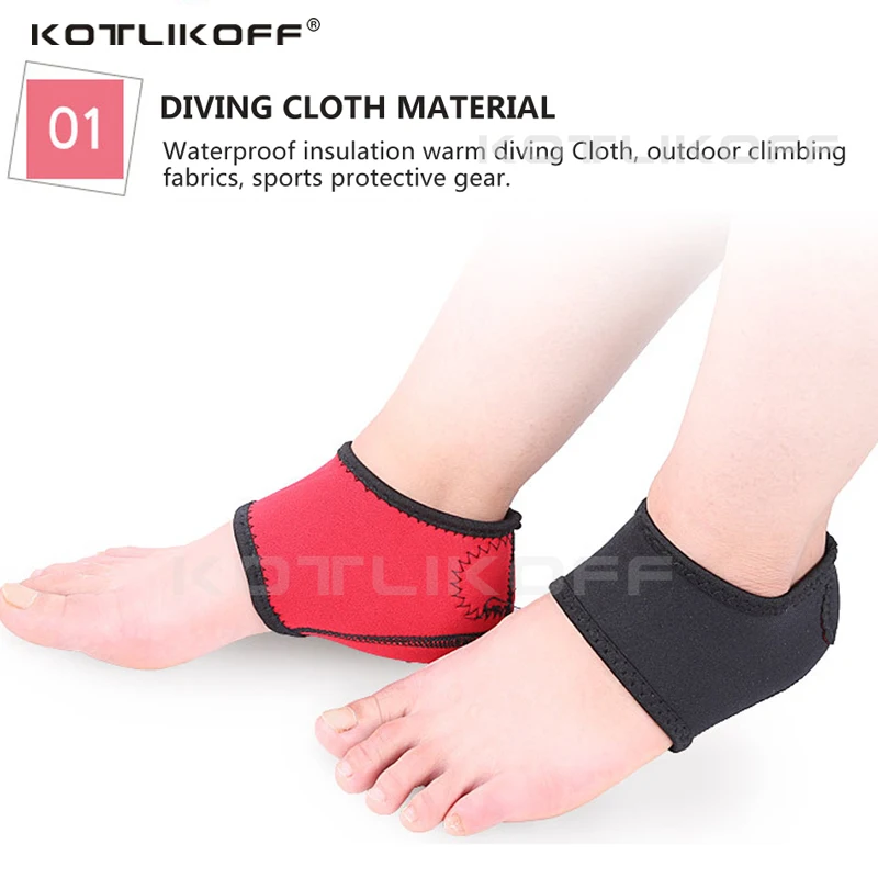 KOTLIKOFF-Plantar fascite meias para homens, tendinite de Aquiles, calos,  esporas, rachado alívio da dor, calcanhar almofadas, Foot Care Inserts Pad