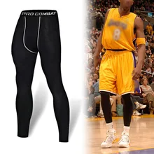 Летние Фитнес мужские легинсы для бега новые эластичные; Компрессионные спортивные Леггинсы быстросохнущие тренировочные штаны носки для тренажёрного зала больших размеров