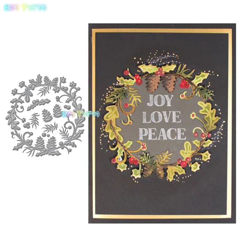 

BM wreath Metal cutting dies new 2018 DIY Scrapbooking album Decorative Embossing Hand-on Paper Cards