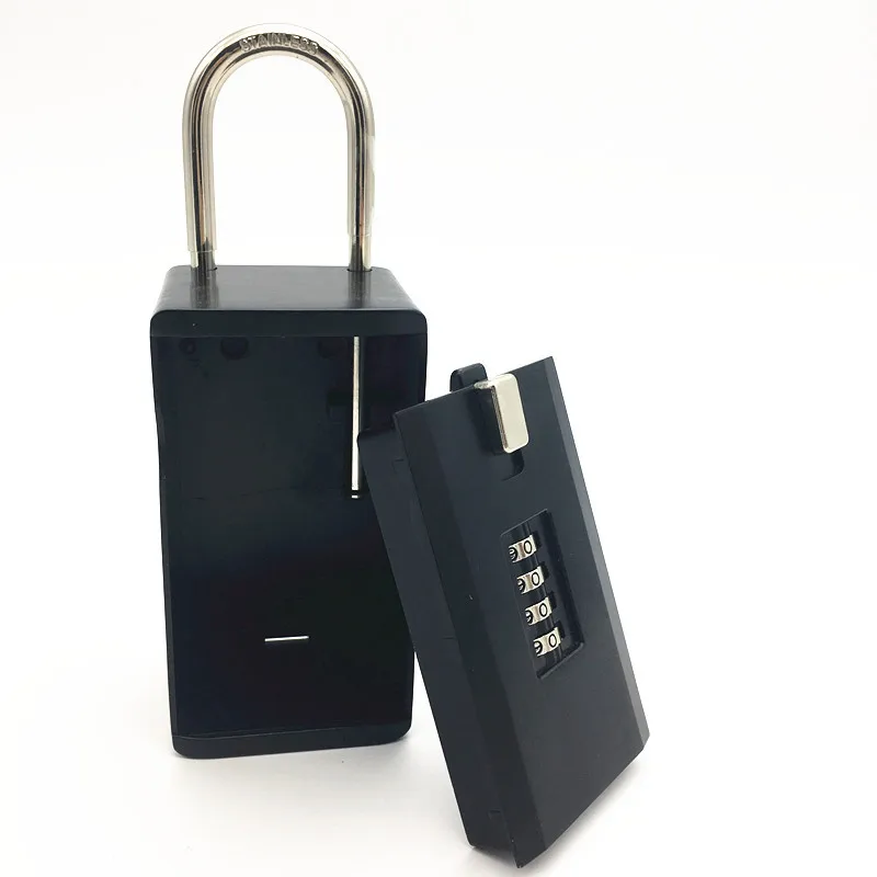 Новейший уличный Сейф для ключей, коробка для хранения ключей, замок для использования, четыре замка для паролей, материал из сплава, крючок для ключей, органайзер для безопасности, коробки