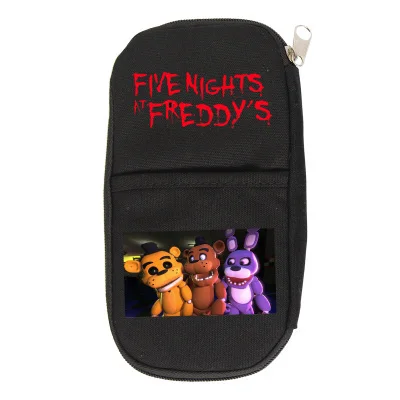 С героями игры «пять ночей с Фредди»(с рисунком персонажей из игры «пять ночей в Фредди» медведь лисица для маленьких мальчиков и девочек кошелек Карандаш Чехол школьные принадлежности сумки студент подарок - Цвет: Style 4