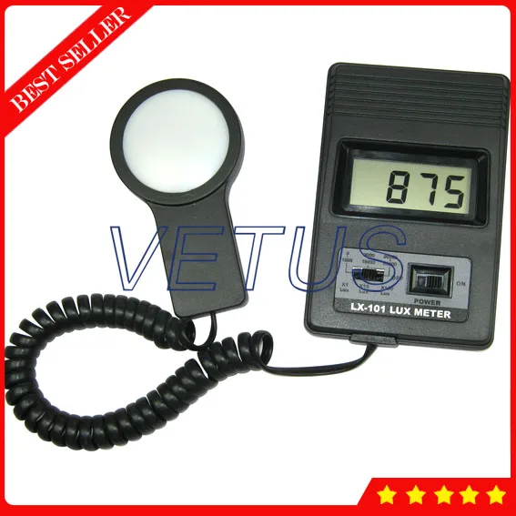LX101 0 50,000 Lux 3 Ranges Lux Meter digital Luminometer with LCD