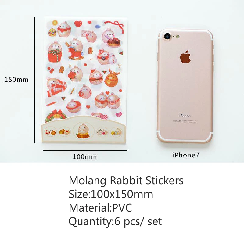 2019 Stickers Kawaii Lovely Cute Transparent Sticker Flakes Gift Seal Sticker Label School Girls Stationery Stickers