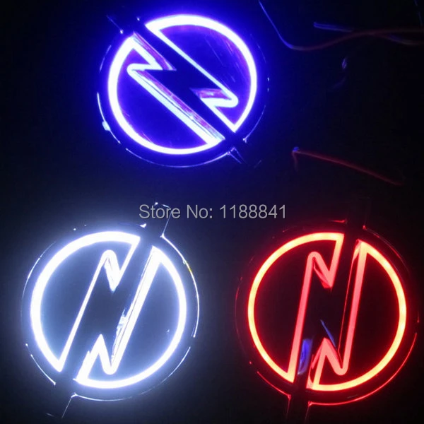 5D Auto LED Emblem, Abzeichen, Auto Symbole, Logo, Rücklicht, Weiß, Rot,  Blau, Größe 180 X 58 Mm, 308 L Von 17,94 €