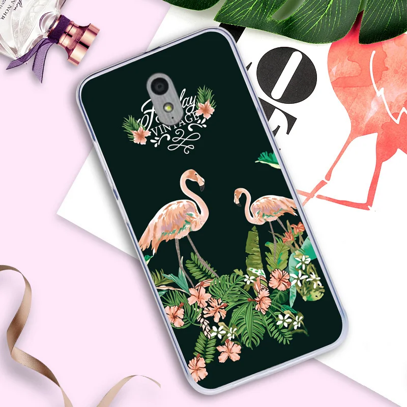 J&ampR Case for Lenovo Vibe P1m P1ma40 Soft Silicone Cover Flamingo Pattern Tropical Leaves Cases Cartoon Phone Shell Fitted |