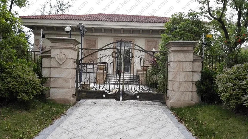 Image top villa forged made wrought iron gates wrought iron gate v ig1