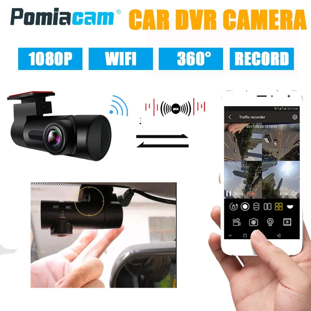 G6 Smart WiFi DVR 360 Degree Wireless Car Dash Cam 1080P Full HD Night Version Driving Recorder fre