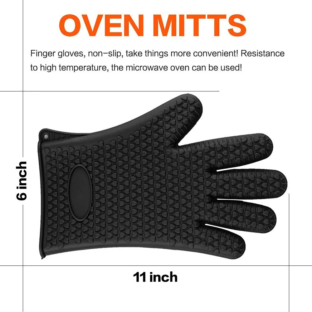 2pcs-Food-Grade-Heat-Resistant-Thick-Silicone-Kitchen-Barbecue-Oven-Cooking-Glove-BBQ-Grill-Glove-Oven (3)