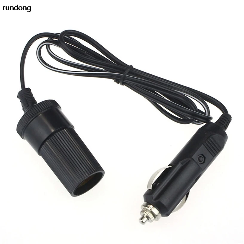 

12V 10A Car Accessory Cigarette Lighter Socket Extension Cord Cable 1-5m