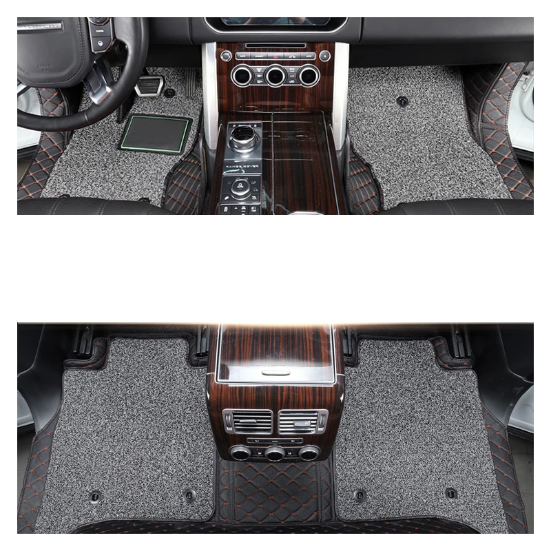 Lsrtw2017 роскошный волоконный кожаный коврик для салона автомобиля Range Rover 2012 2013 L405 Vogue