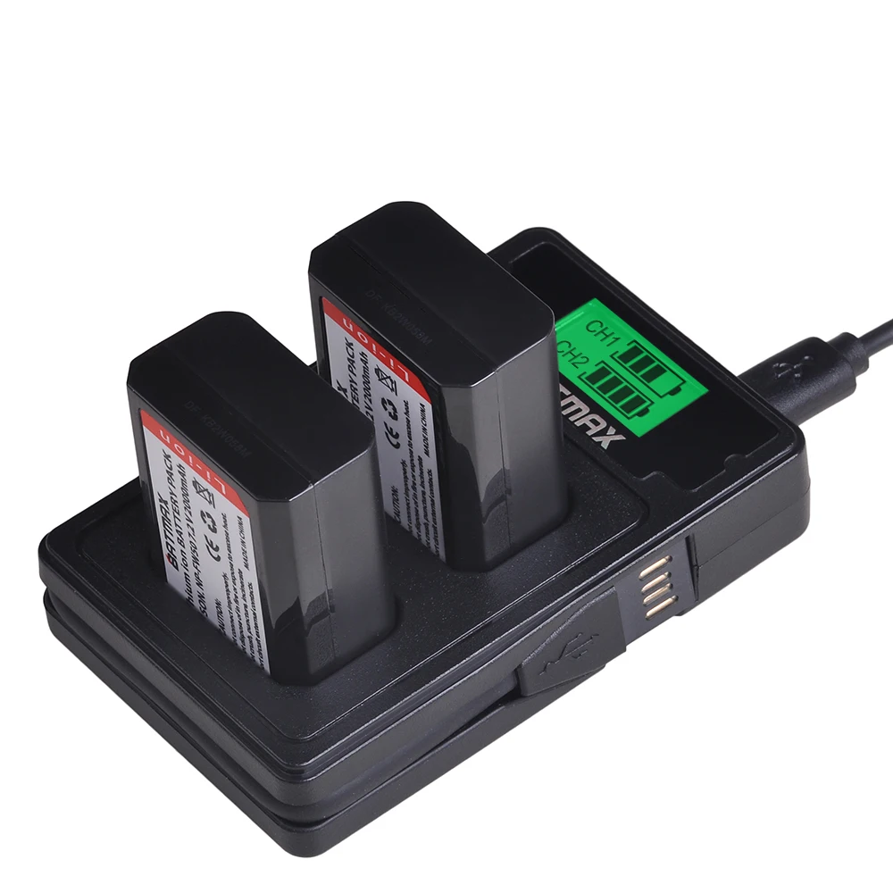 Najtaniej 2 sztuk NP FW50 NP FW50 FW50 bateria + LCD USB podwójna ładowarka Port typu C dla Sony NEX 7 NEX 5R NEX F3 NEX 3D alfa a5000 a6000 a7II