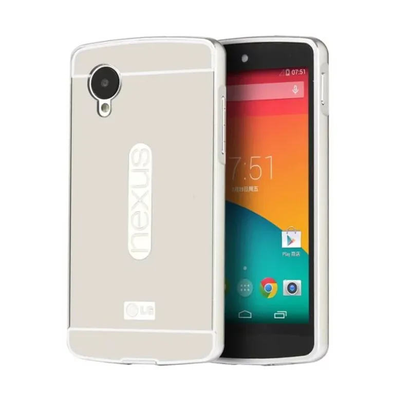 Для Google LG Nexus 5 D820 D821 чехол металлическая рамка с зеркальной задней крышкой жесткий чехол для Google E980 LG Nexus5 D820