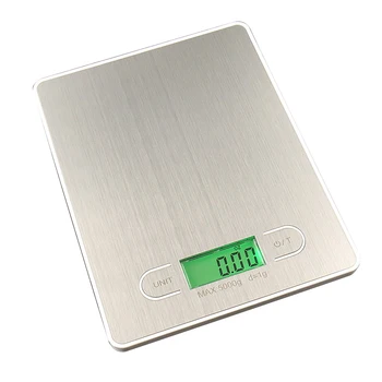 

Digital Kitchen Scale, 11lb/5kg Digital Multifunction Platform with LCD Display ( Elegant Silver)