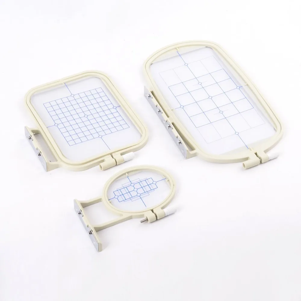 

3 IN 1 Embroidery Machine Hoops for Brother SE350 SE400 LB6770 LB6800 SE270D HE120 HE240 NV500D NV900D NV950D PE300 PE400D PE500