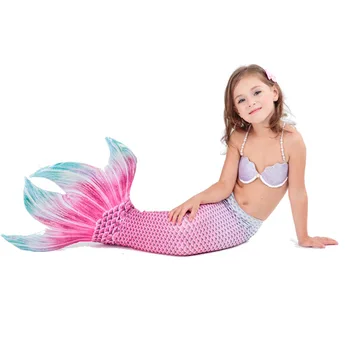 

pcs Children Mermaid Girls Costumes Kids Swimming Mermaid Tail Kids Mermaid cosplay costumes For girl